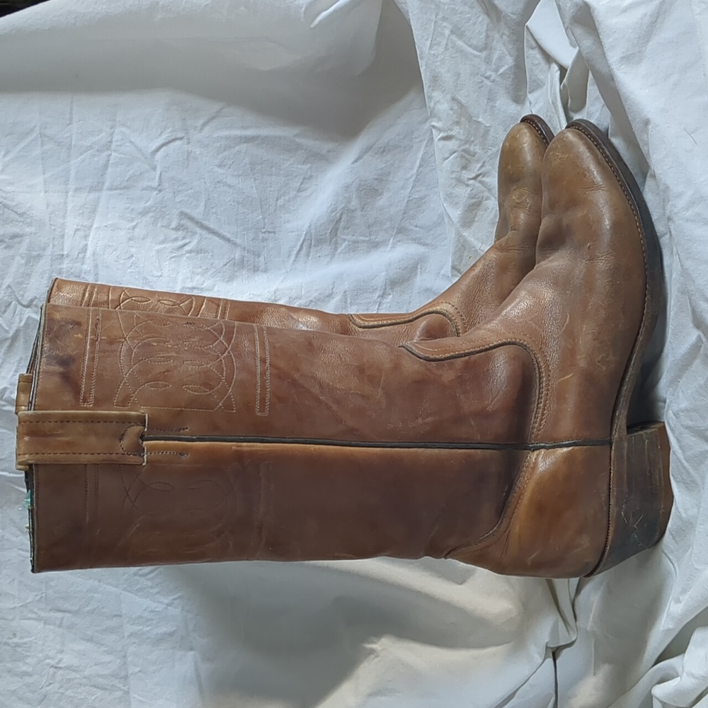 Boulet boots Leather Cowboy Vintage 9.5